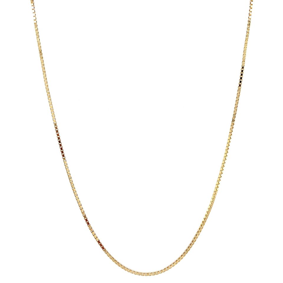 Vintage 14K Gold Long Necklace Venetian 44.5 cm