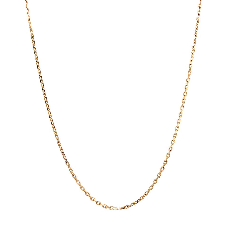 Vintage 14K Gold Necklace Anchor 43 cm