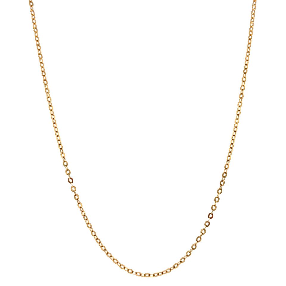 Vintage 18K Gold Long Necklace Anchor 50.5 cm