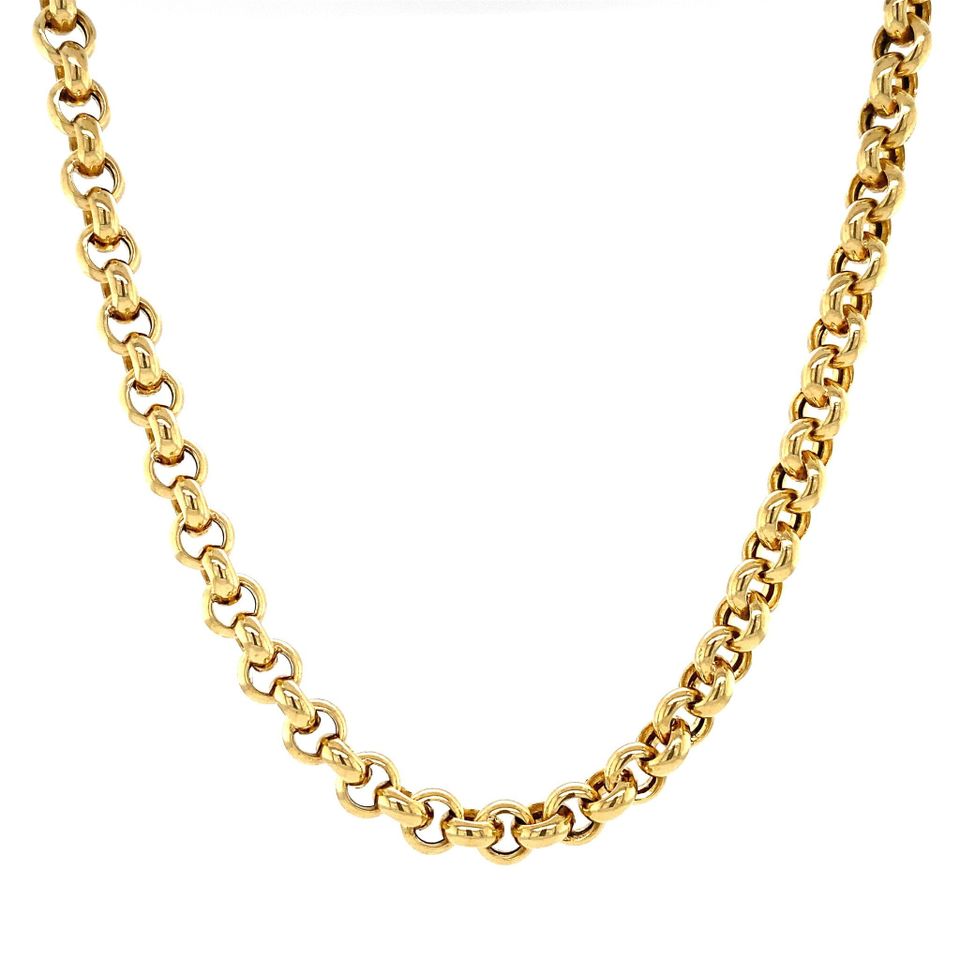 Vintage 18K Gold Necklace Jaseron 61 cm