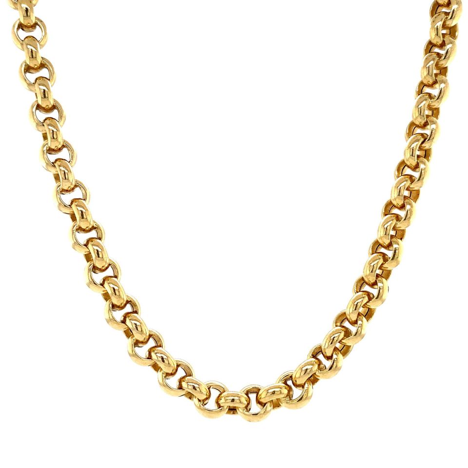 Vintage 14K Gold Necklace Jaseron 46 cm