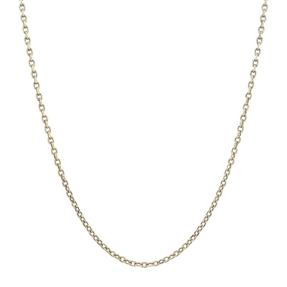Vintage 14K Gold Long Necklace Anchor 43 cm