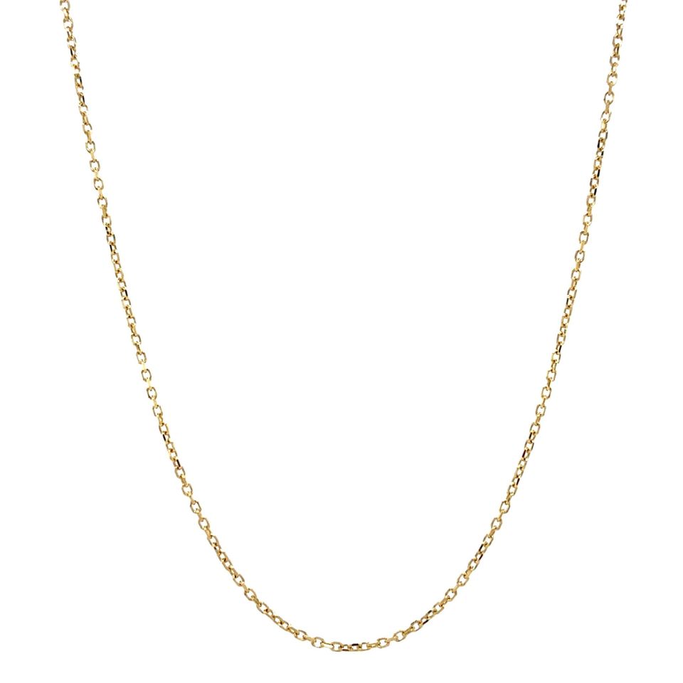 Vintage 18K Gold Anchor Necklace