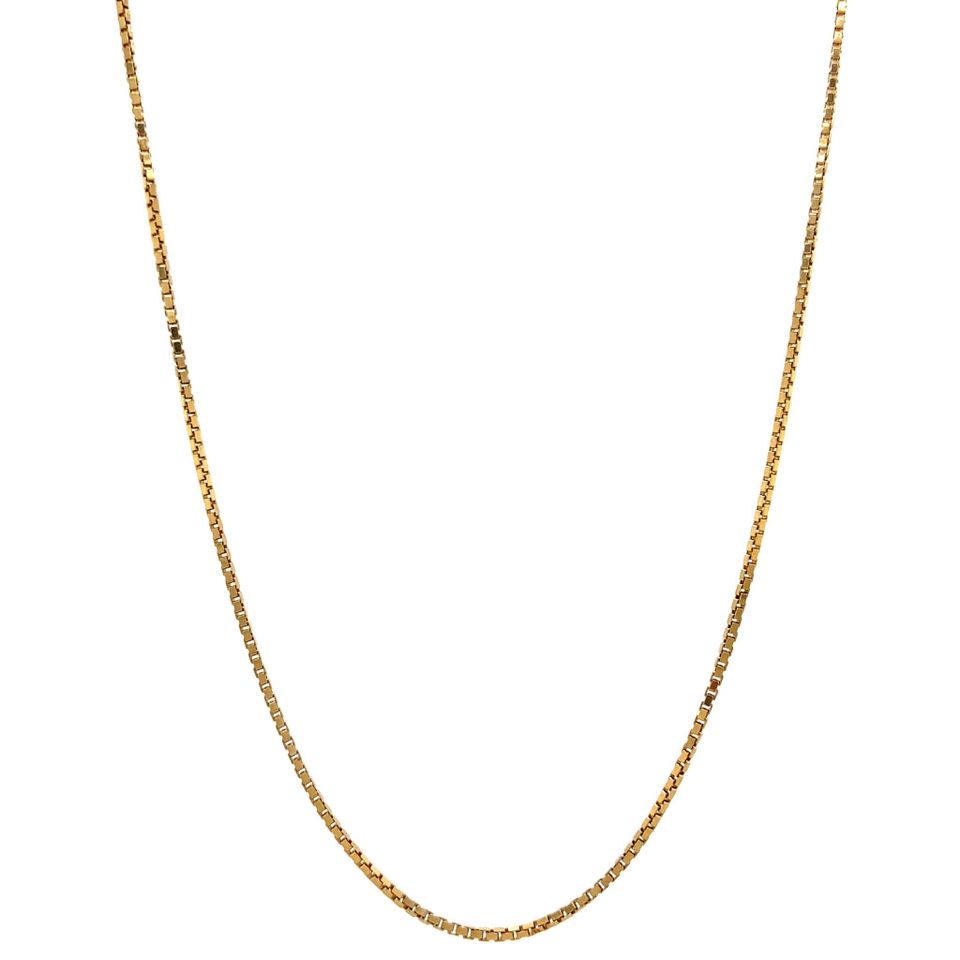 Vintage 14K Gold Venetian Long Necklace