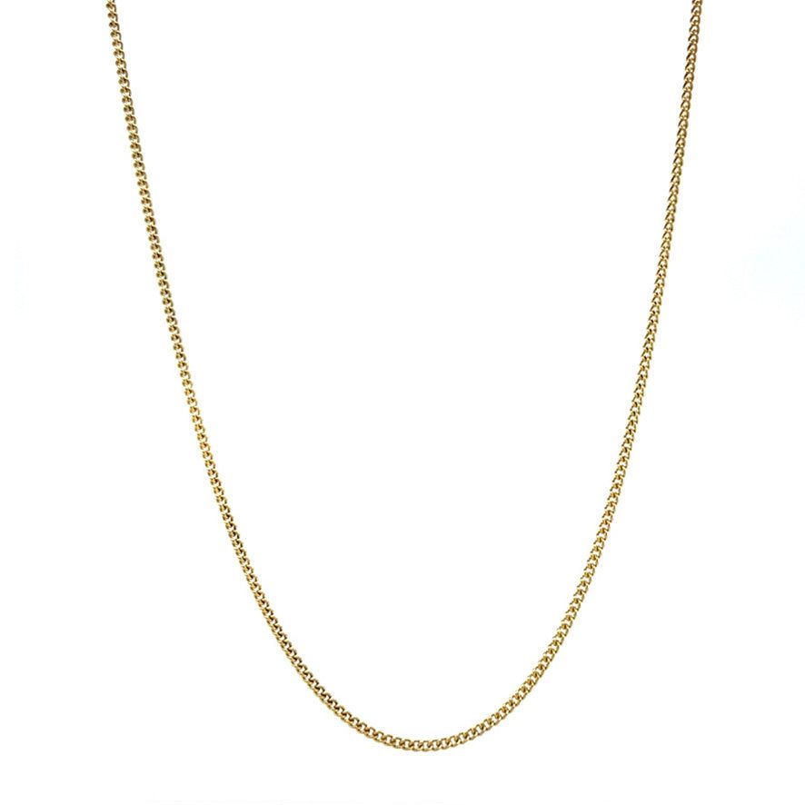 Vintage 14K Gold Curb Necklace