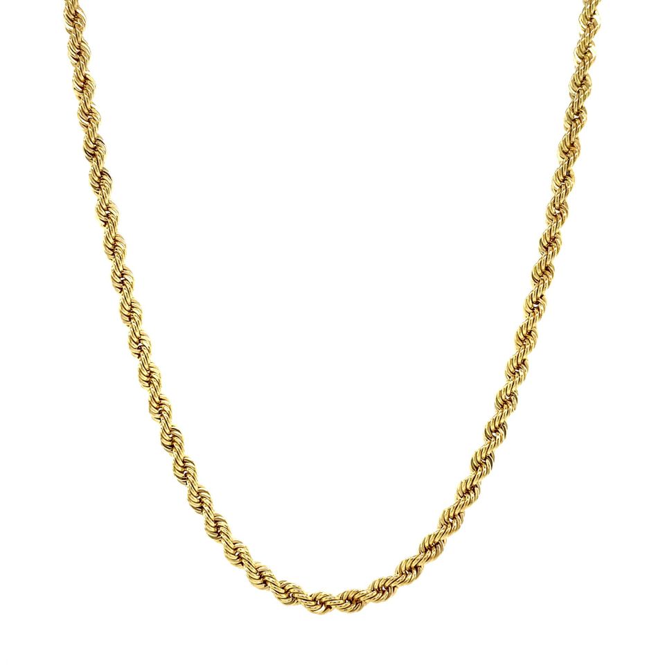Vintage 14K Gold Necklace Rope 45 cm