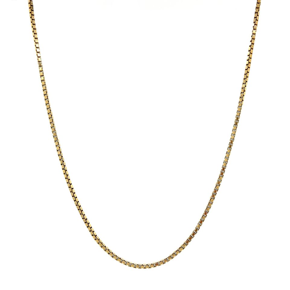 Vintage 14K Gold Venetian Long Necklace