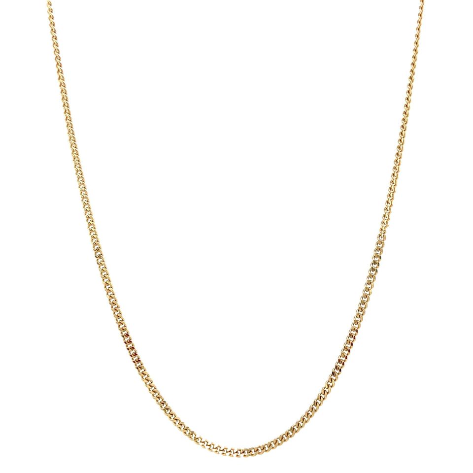 Vintage 14K Gold Necklace Curb 60 cm