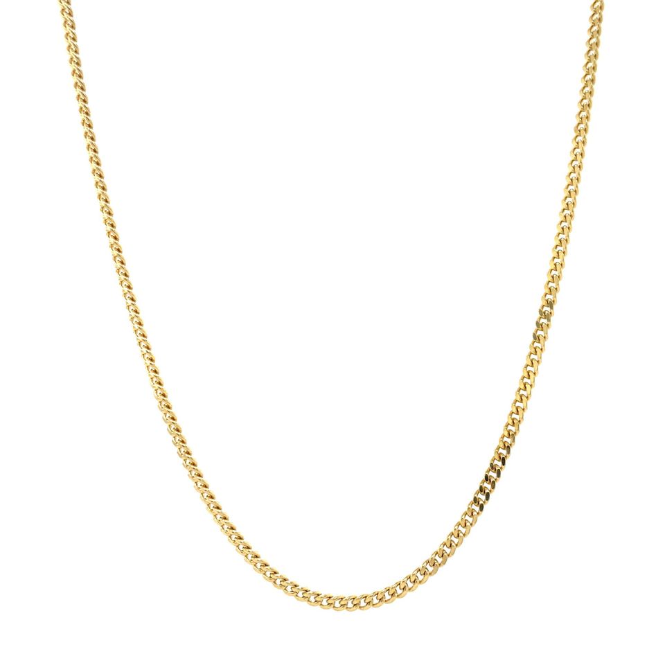 Vintage 14K Gold Necklace Curb 42.5 cm