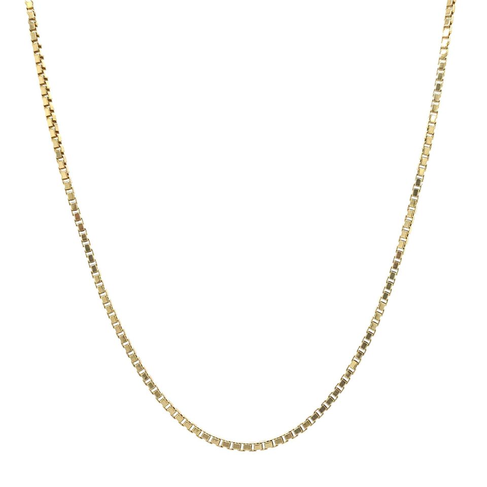 Vintage 14K Gold Long Necklace Venetian 45,5 cm