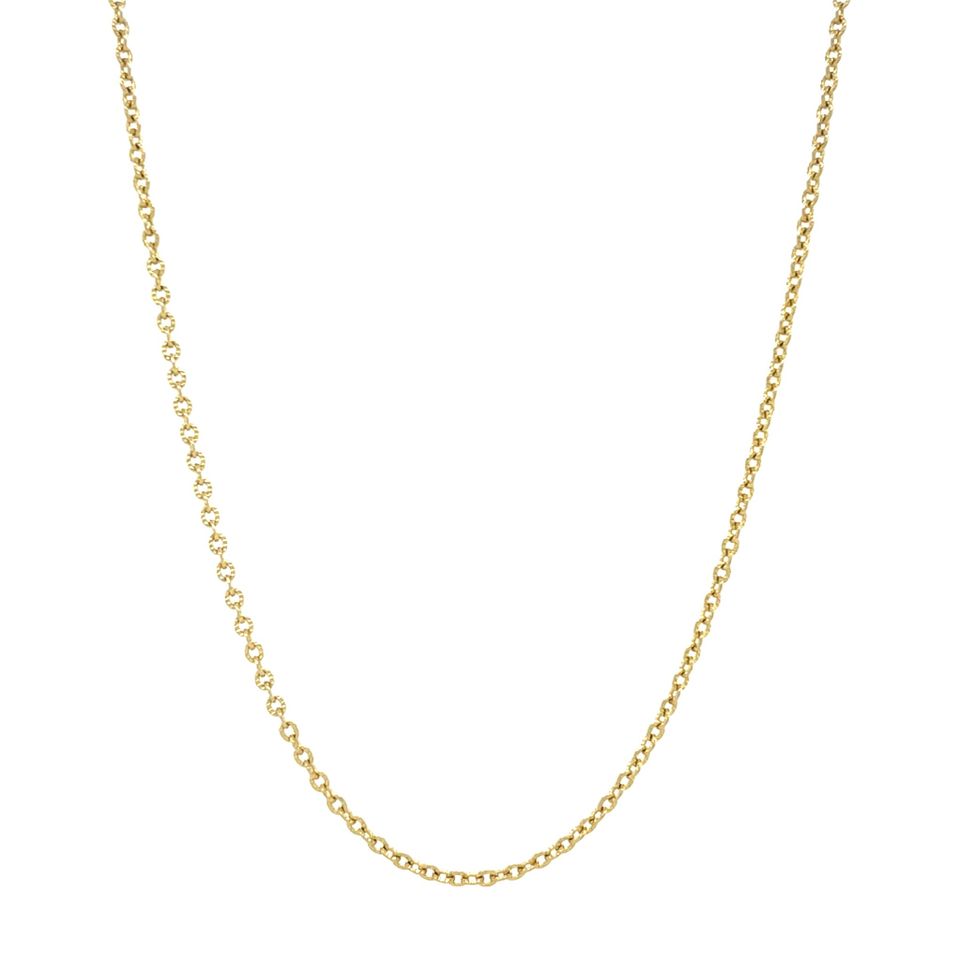 Vintage 14K Gold Anchor Necklace