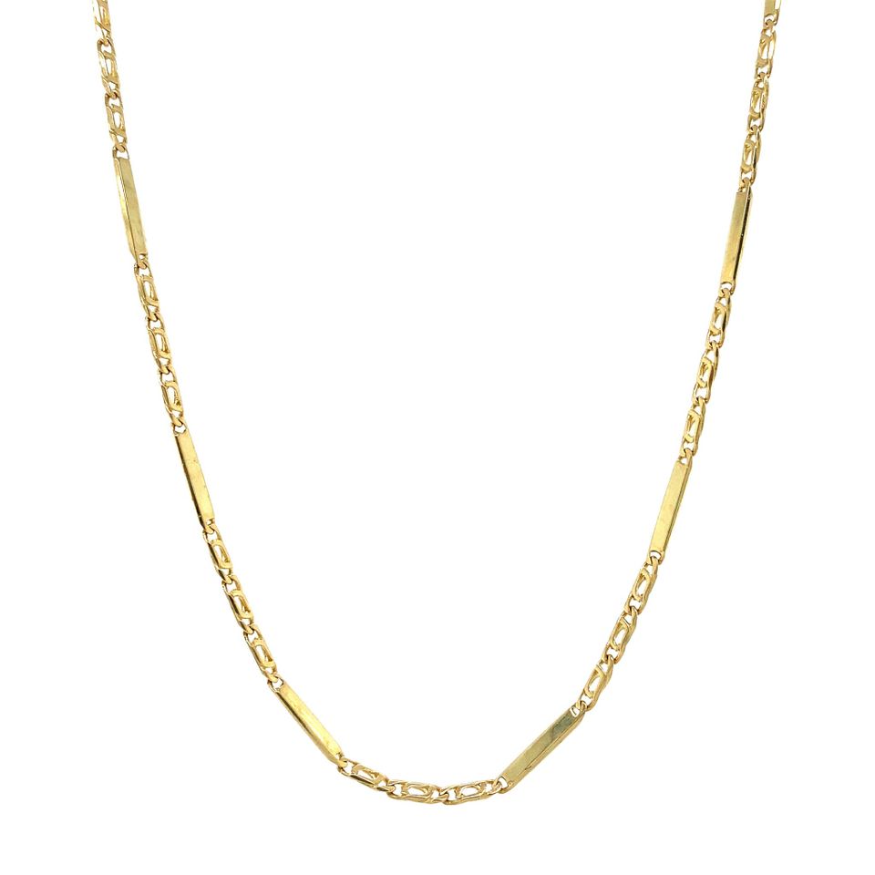 Vintage 14K Gold Necklace Fancy 45 cm