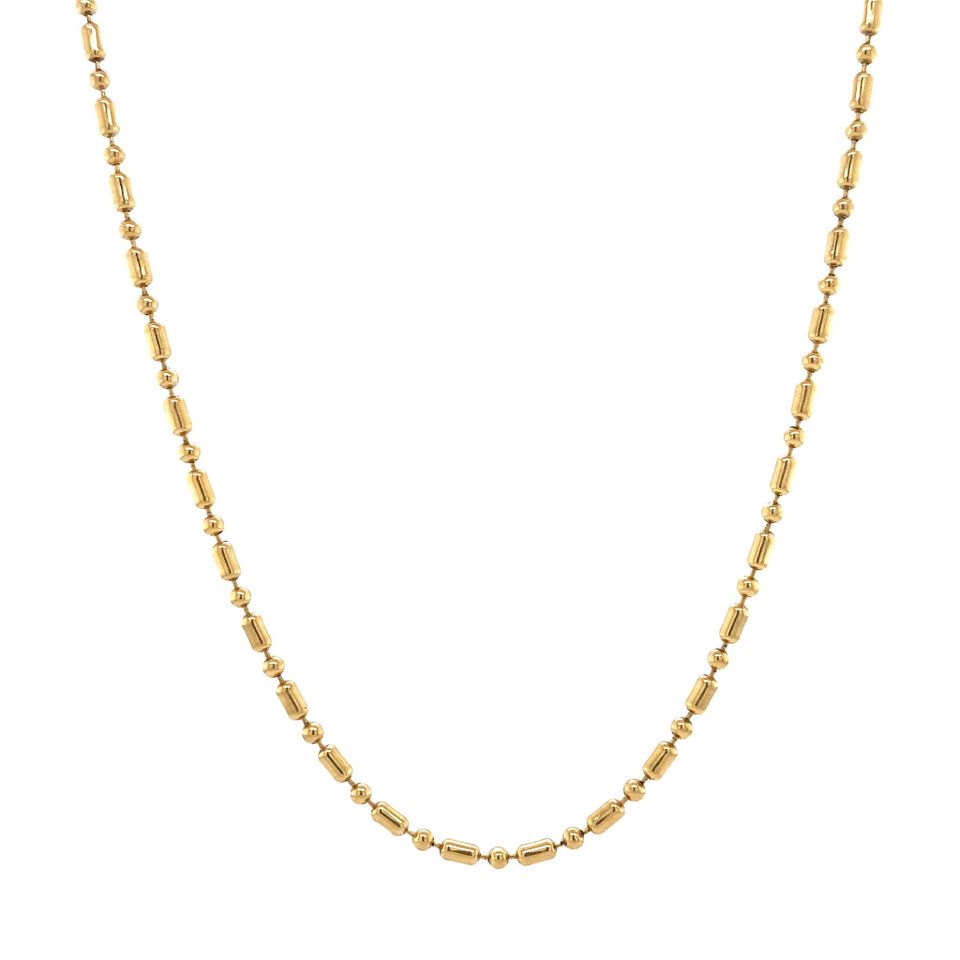 Vintage 14K Gold Necklace Fancy 51.5 cm