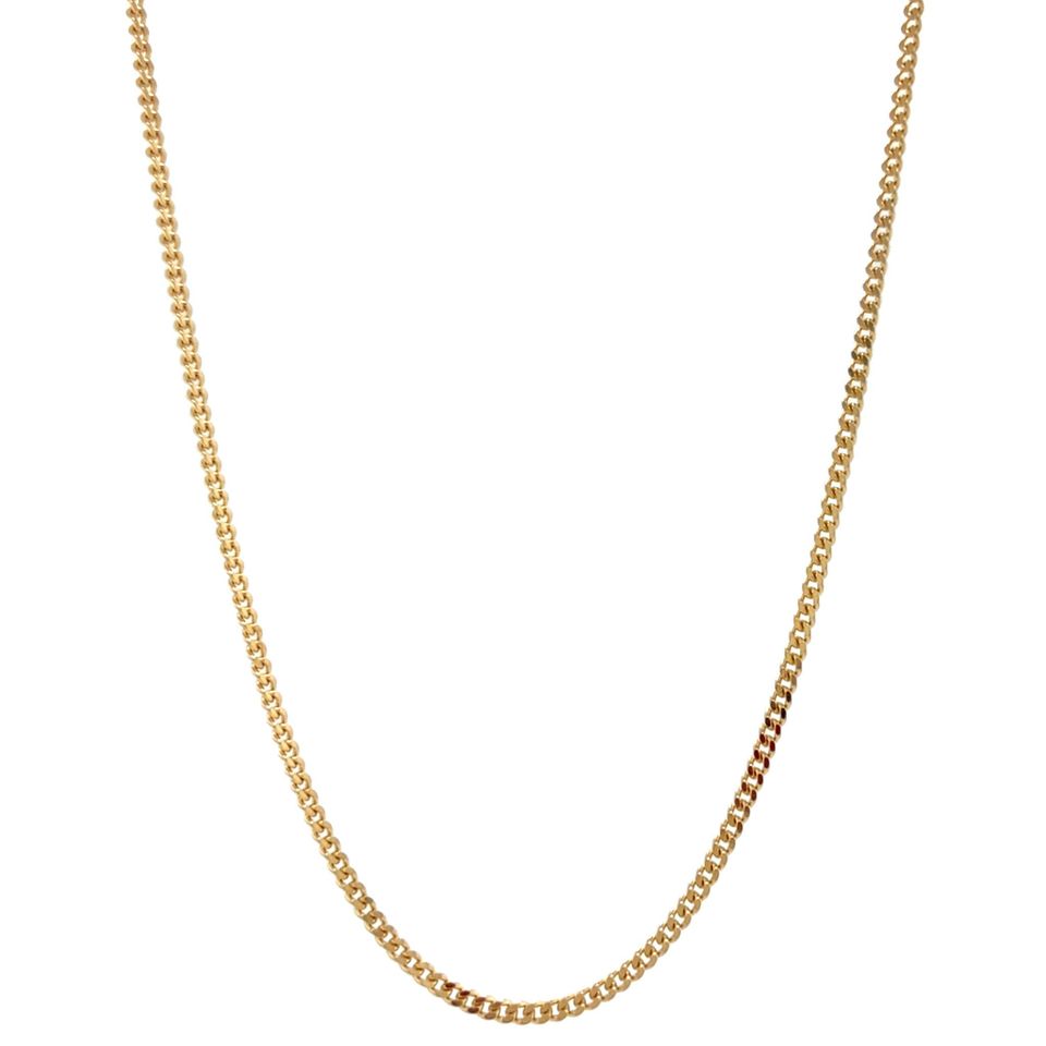 Vintage 14K Gold Curb Necklace