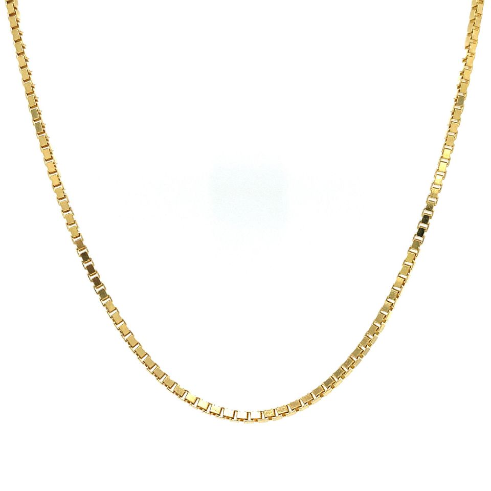Vintage 14K Gold Venetian Long Necklace