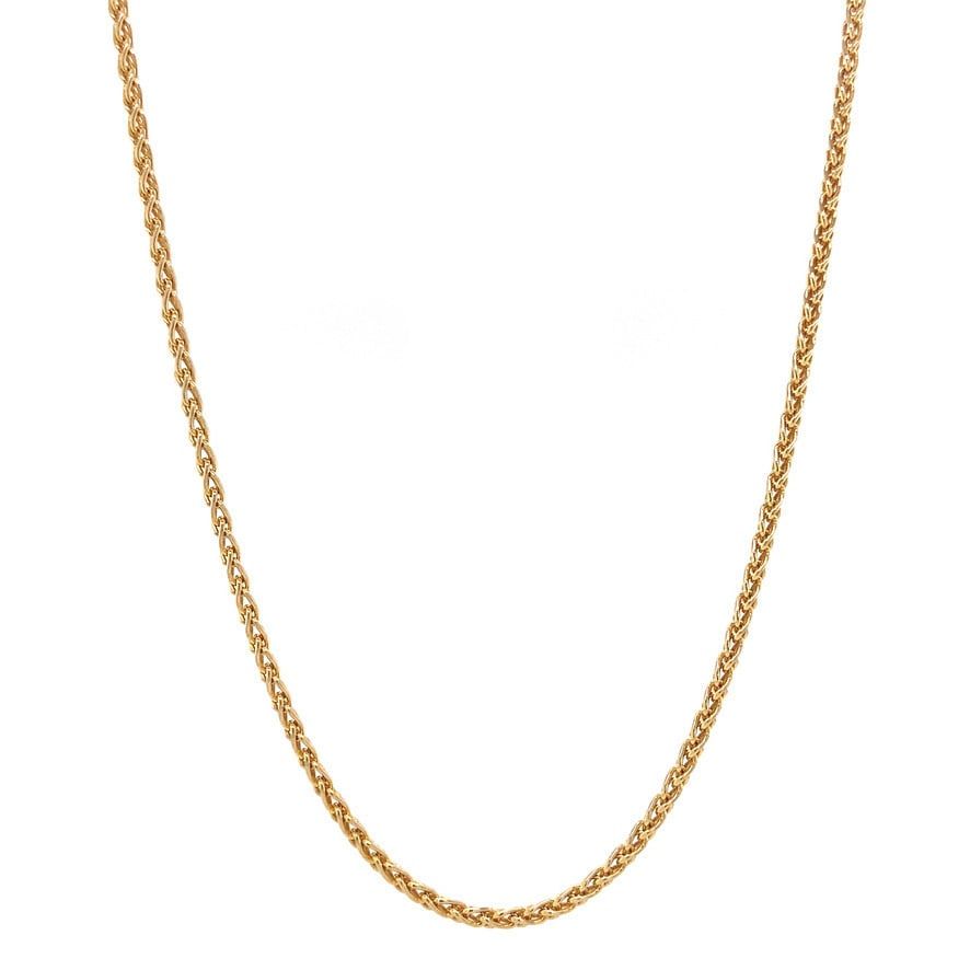 Vintage 14K Gold Foxtail Necklace