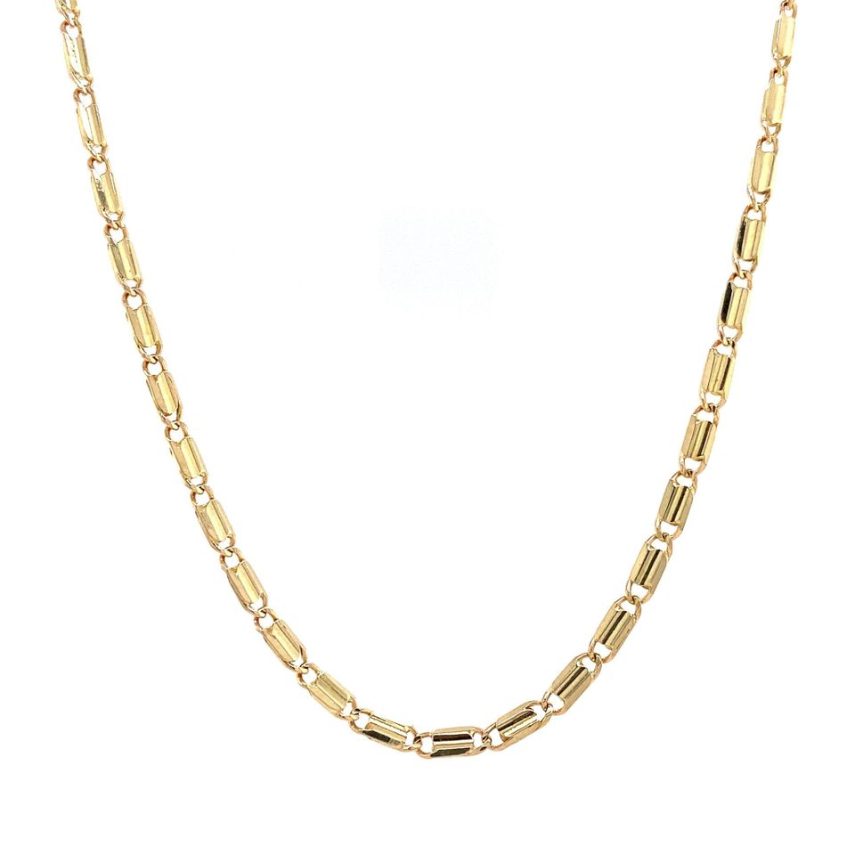 Vintage 14K Gold Necklace Fancy 41 cm