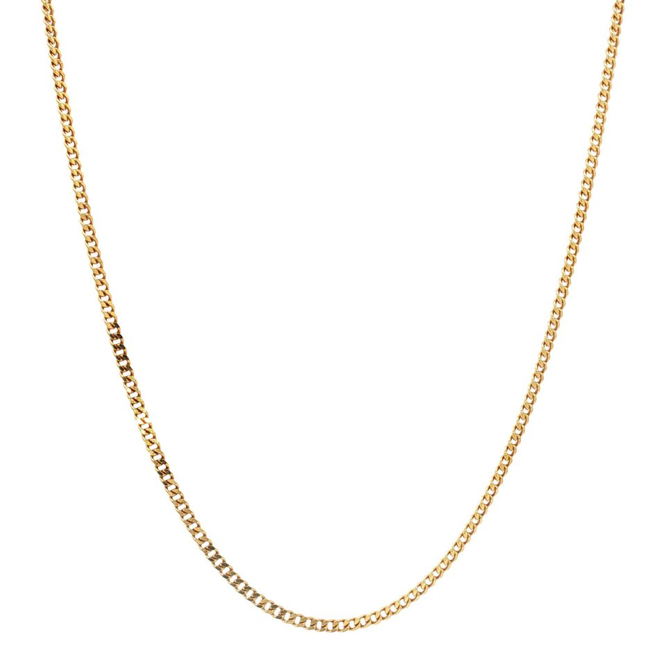 Vintage 14K Gold Curb Necklace