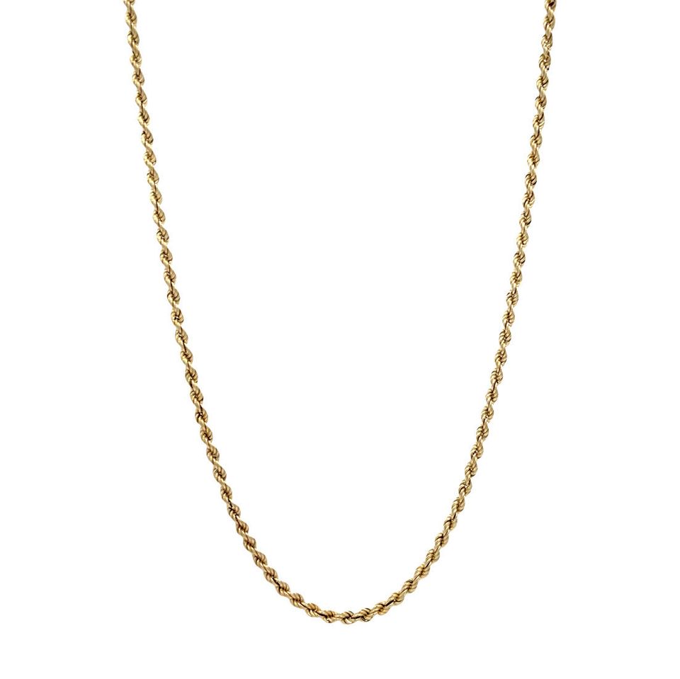 Vintage 14K Gold Rope Necklace