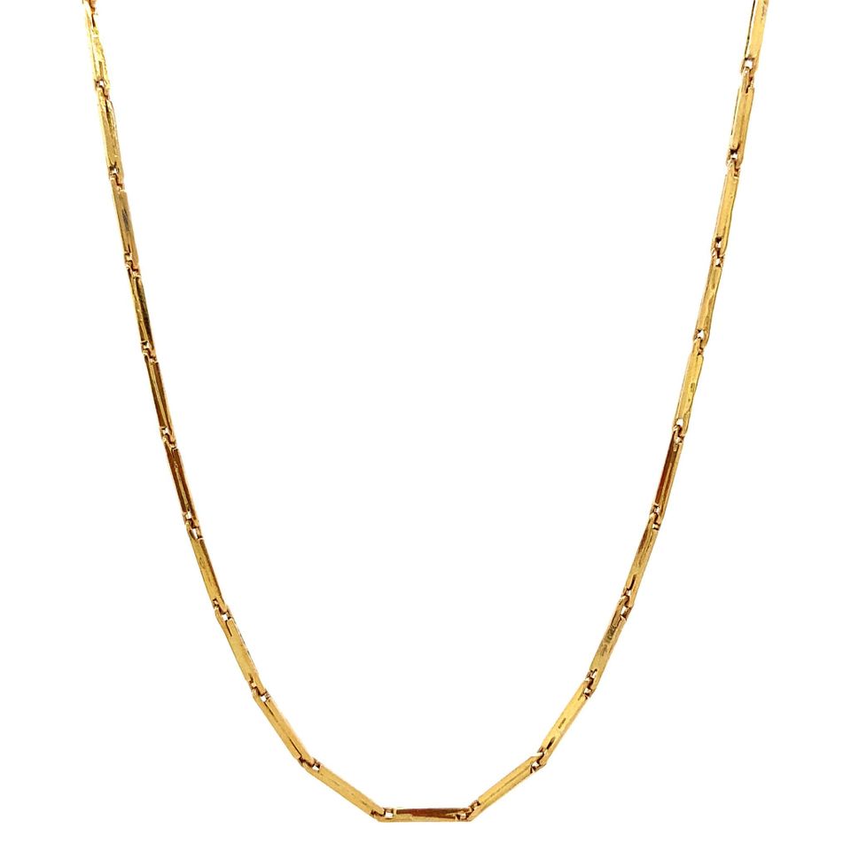 Vintage 14K Gold Necklace Fancy 52 cm