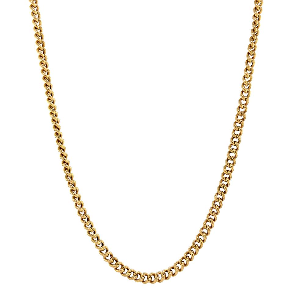 Vintage 18K Gold Necklace Curb 44.5 cm