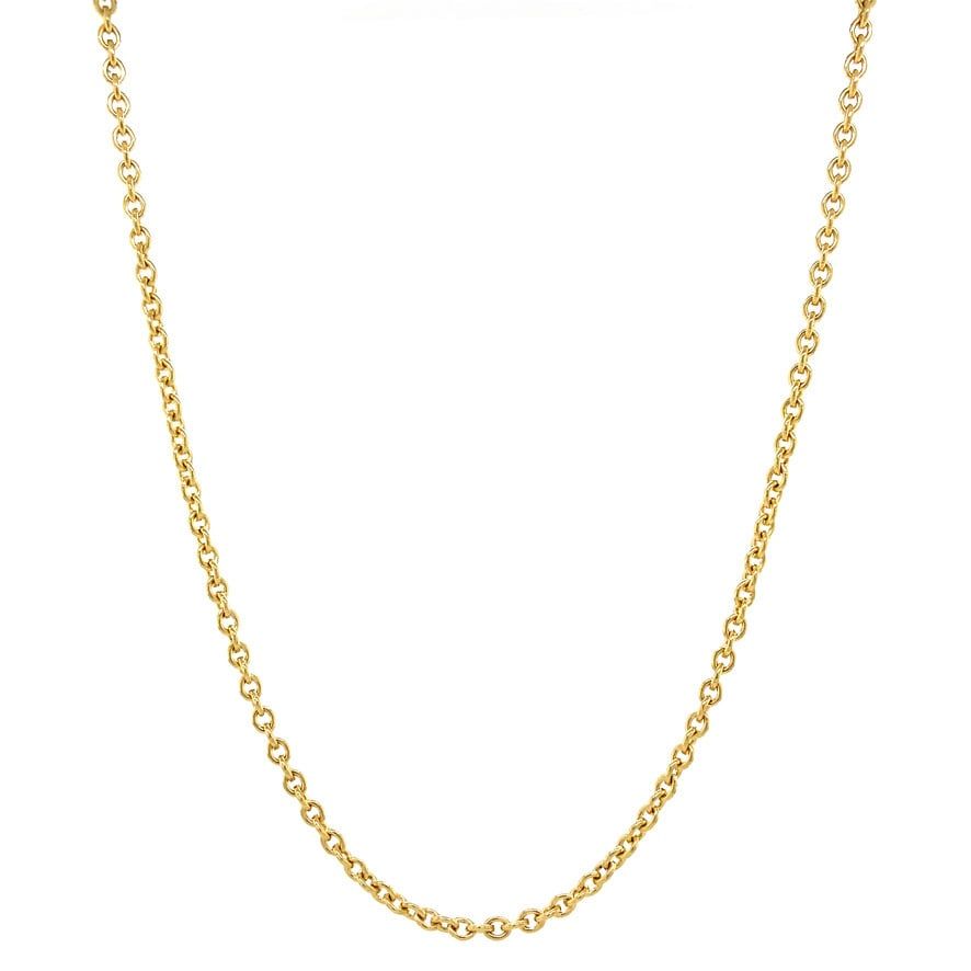Vintage 14K Gold Long Necklace Anchor 61 cm