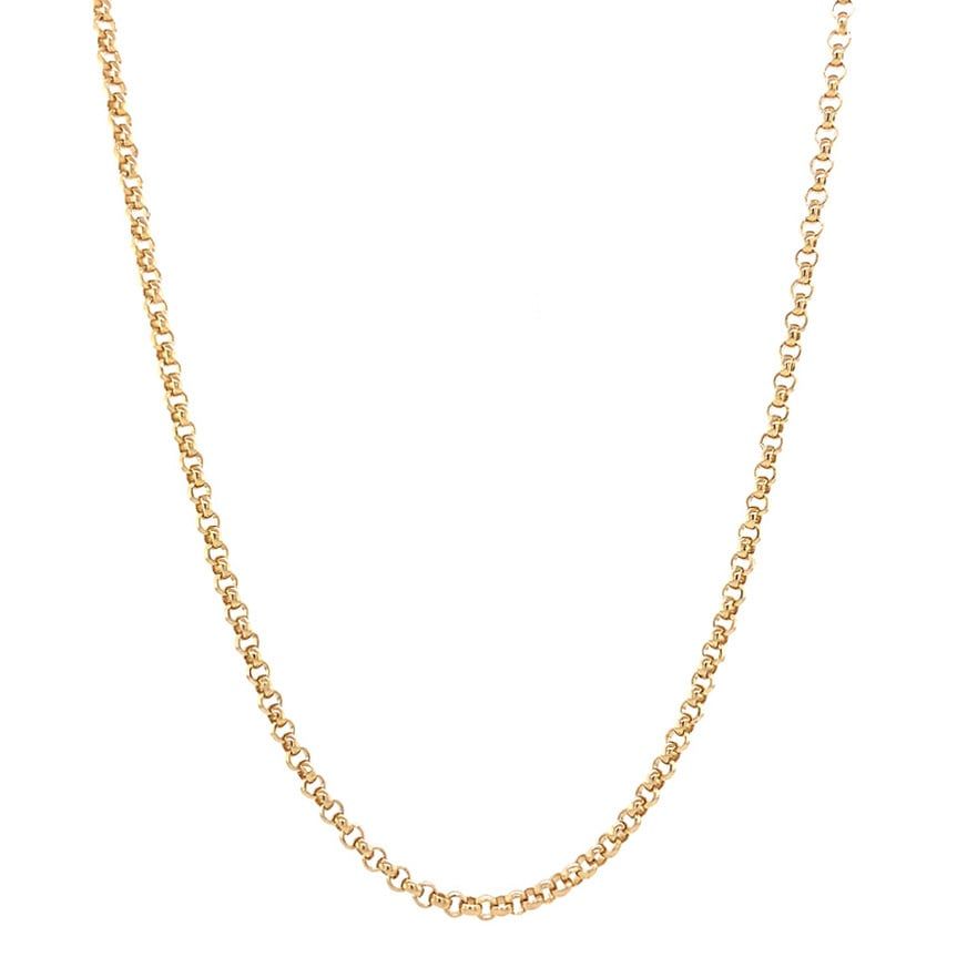 Vintage 14K Gold Necklace Jaseron 64 cm