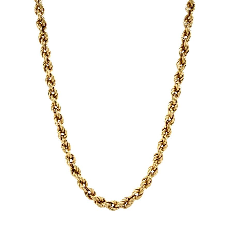Vintage 14K Gold Rope Necklace