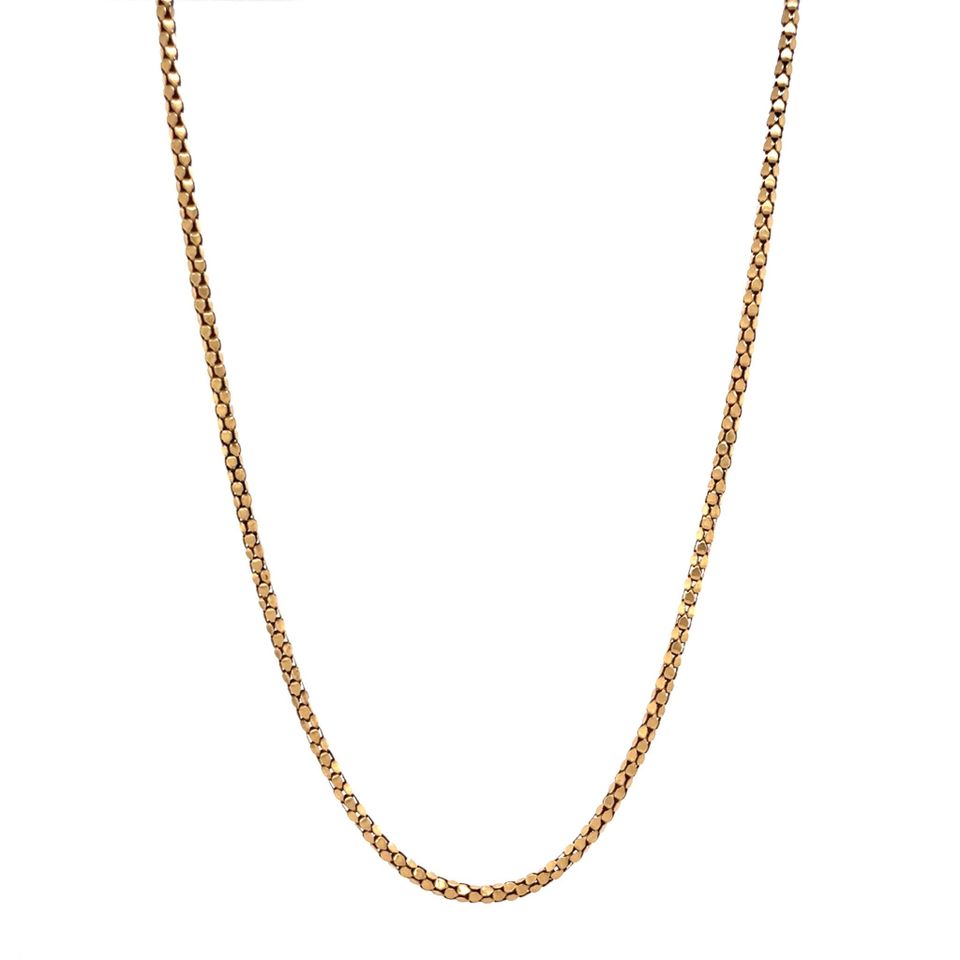 Vintage 18K Gold Popcorn Necklace