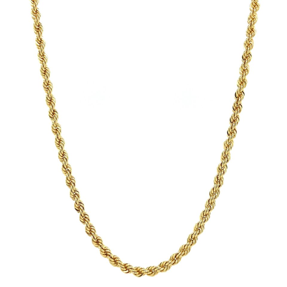 Vintage 14K Gold Necklace Rope 42 cm