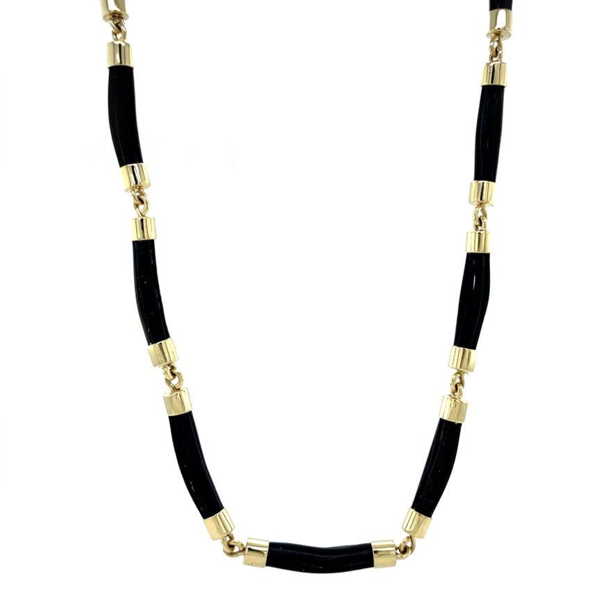 Vintage 14K Gold Necklace with Olifanten Haar