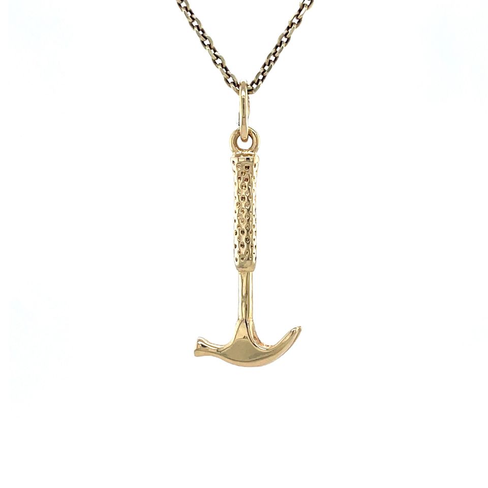 Vintage 14K Gold Hamer Pendant
