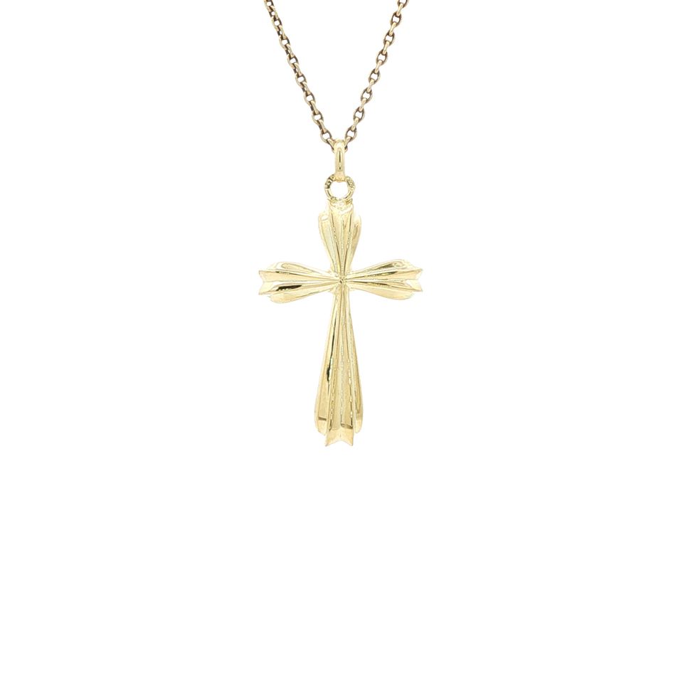 Vintage 14K Gold Cross Pendant
