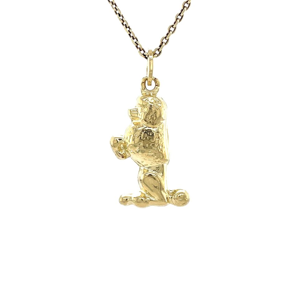 Vintage 14K Gold Poodle Pendant