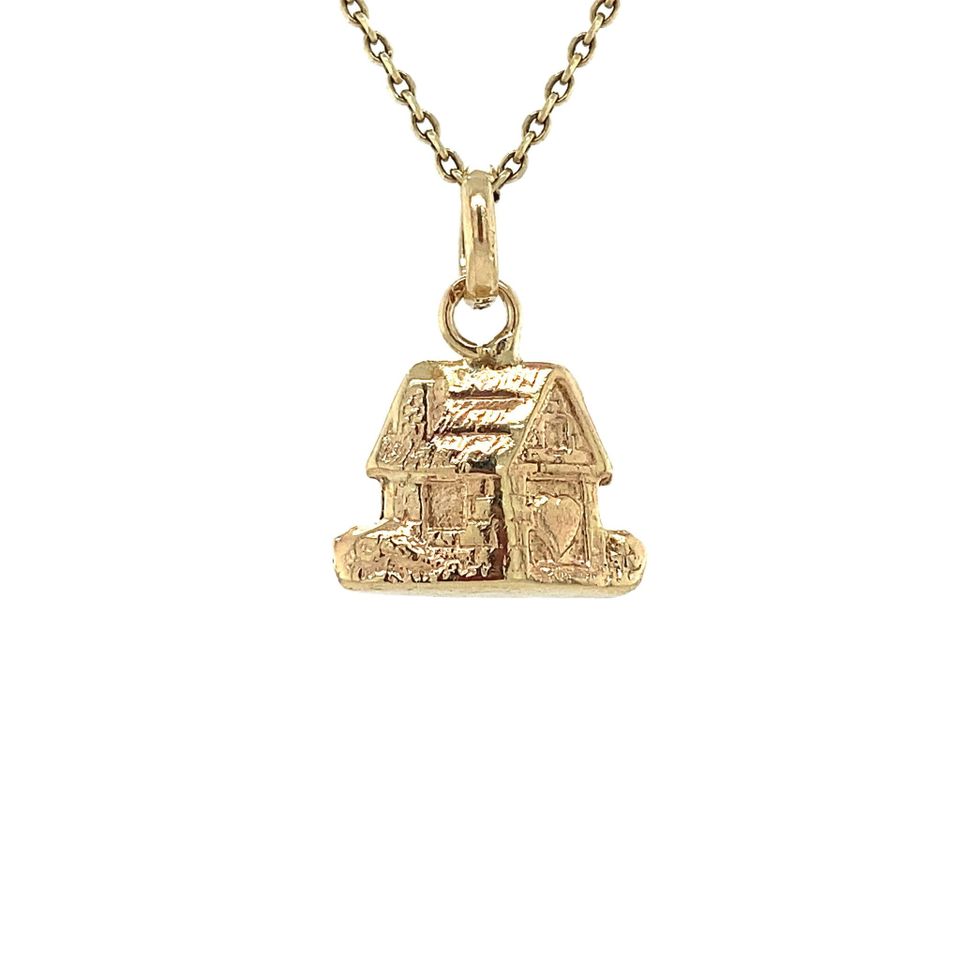 Vintage 14K Gold Pendant Huisje