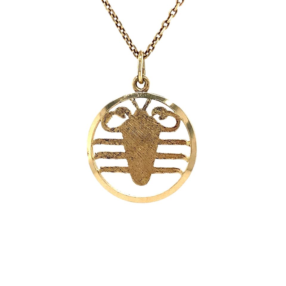Vintage 14K Gold Kreeft Pendant