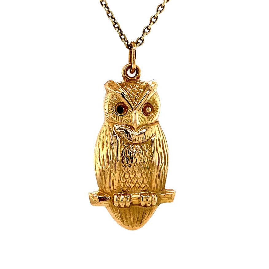 Vintage 18K Gold Pendant Uil