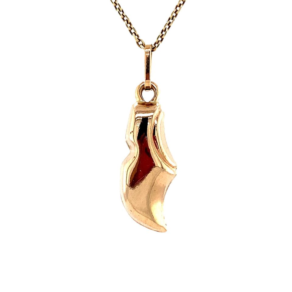 Vintage 14K Gold Pendant Clog