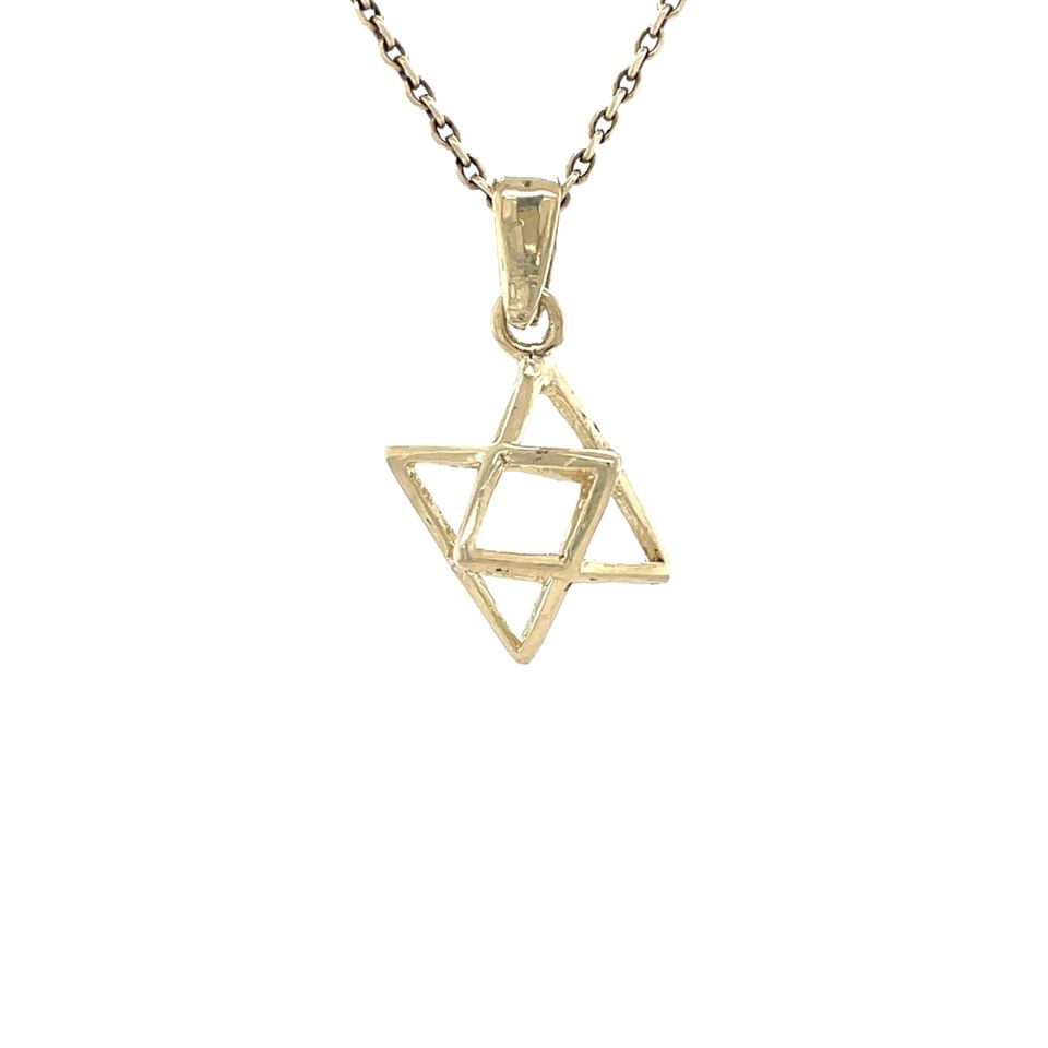 Vintage 14K Gold Merkaba Pendant