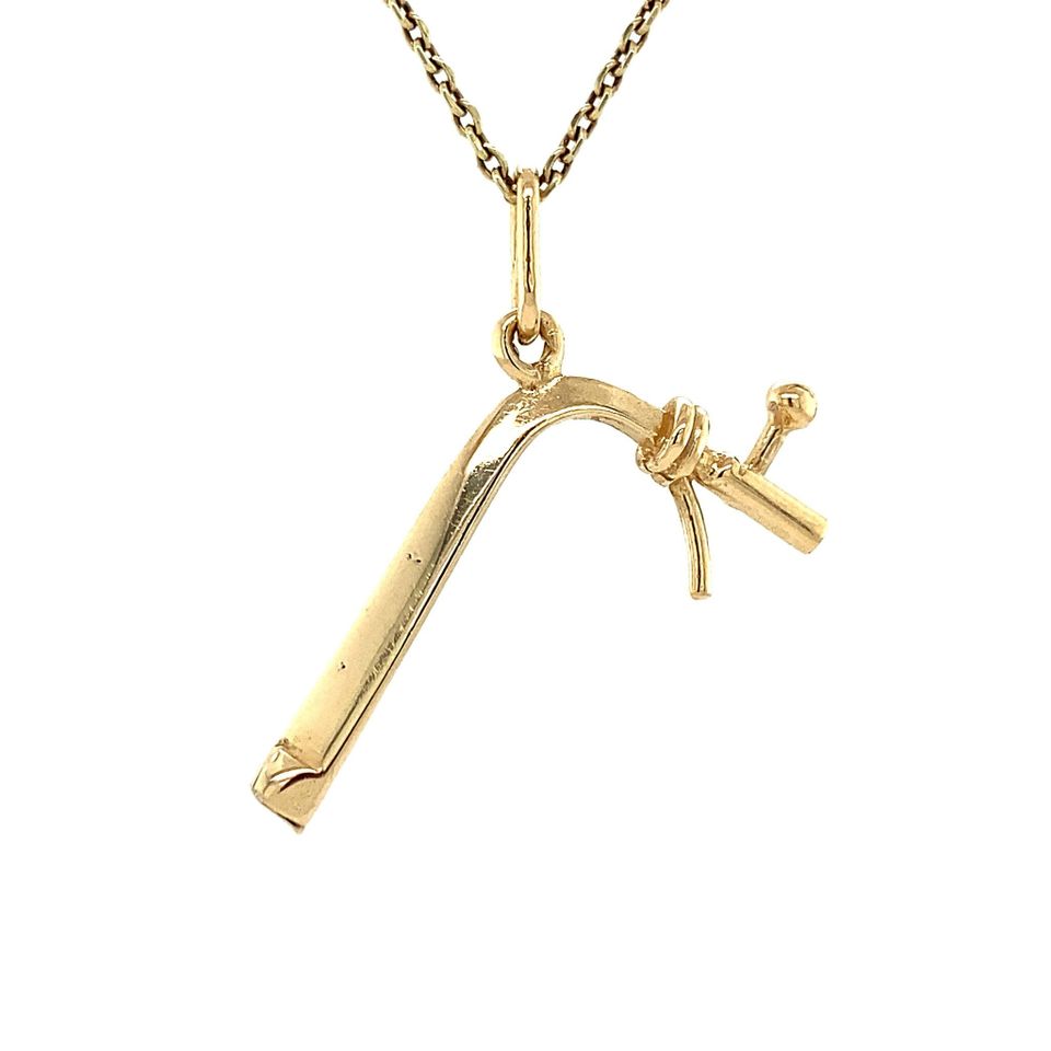 Vintage 14K Gold Pendant Biertap