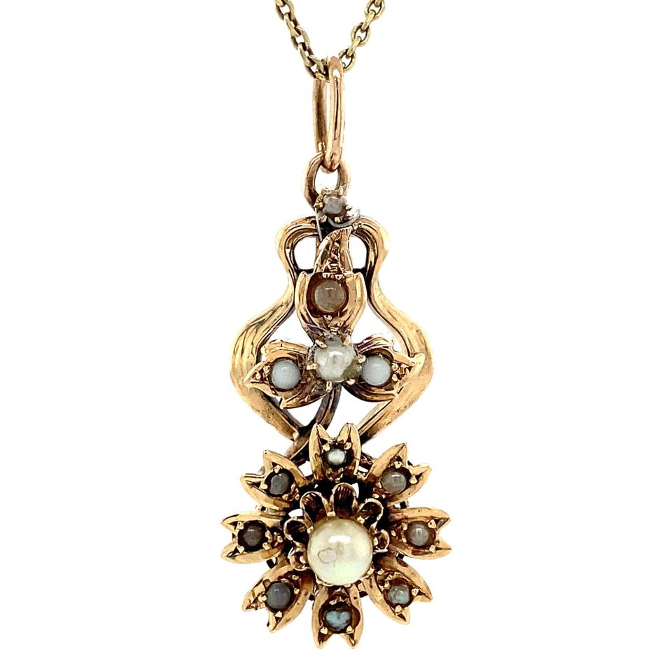 Vintage 14K Gold Pendant with Zaadparel