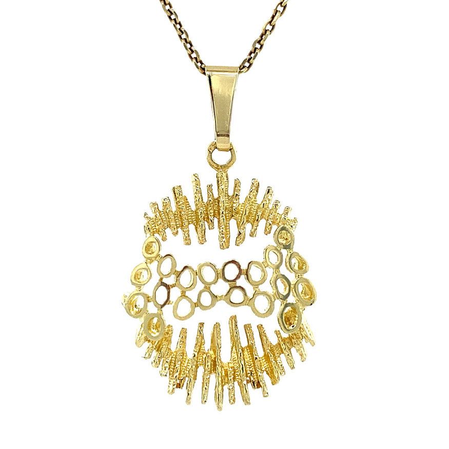 Vintage 14K Gold Pendant Fancy