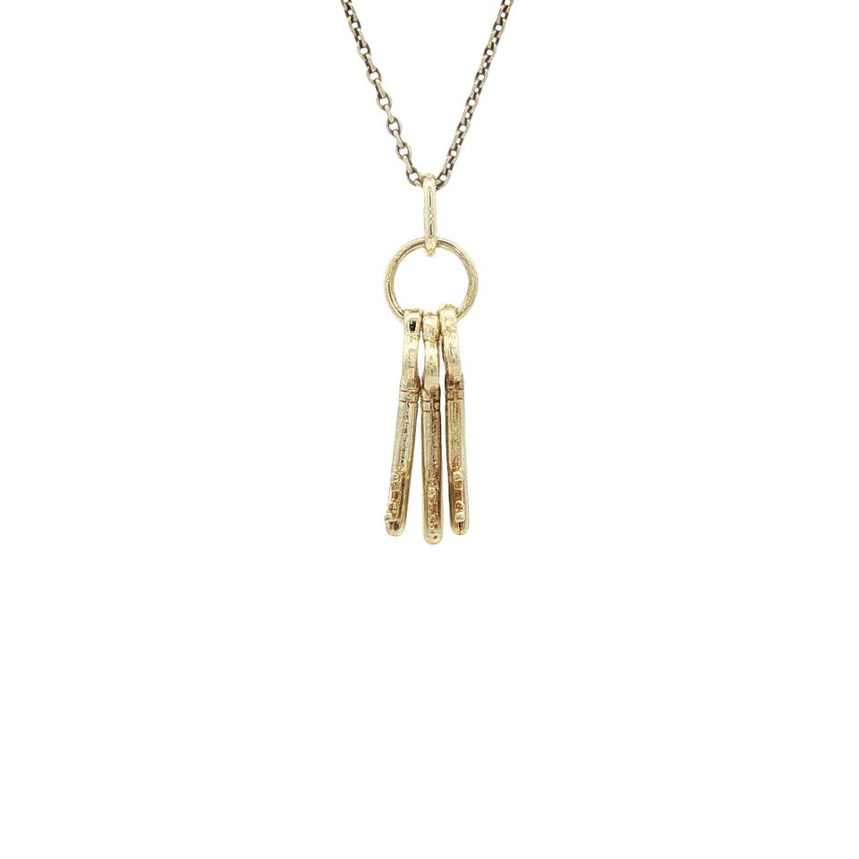 Vintage 14K Gold Bunch of Keys Pendant
