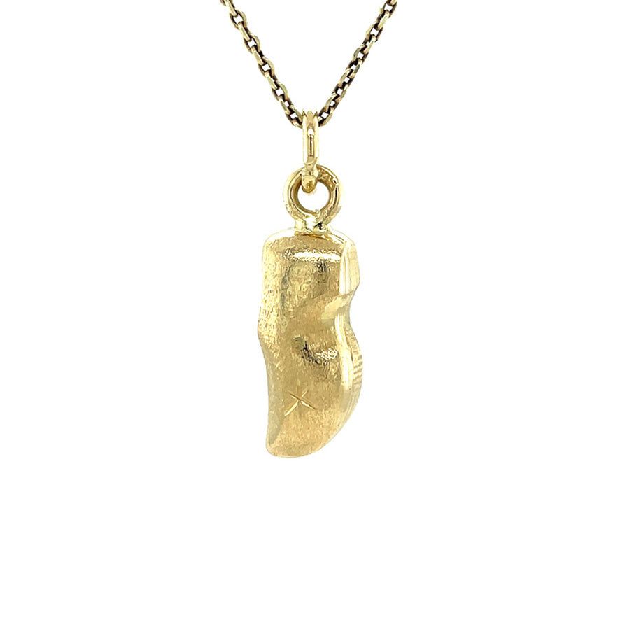 Vintage 14K Gold Clog Pendant