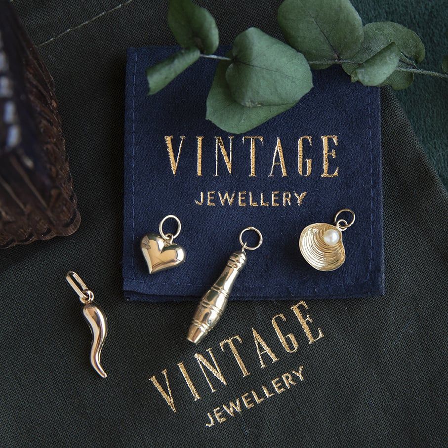 Vintage 14K Gold Pendant with Topaz