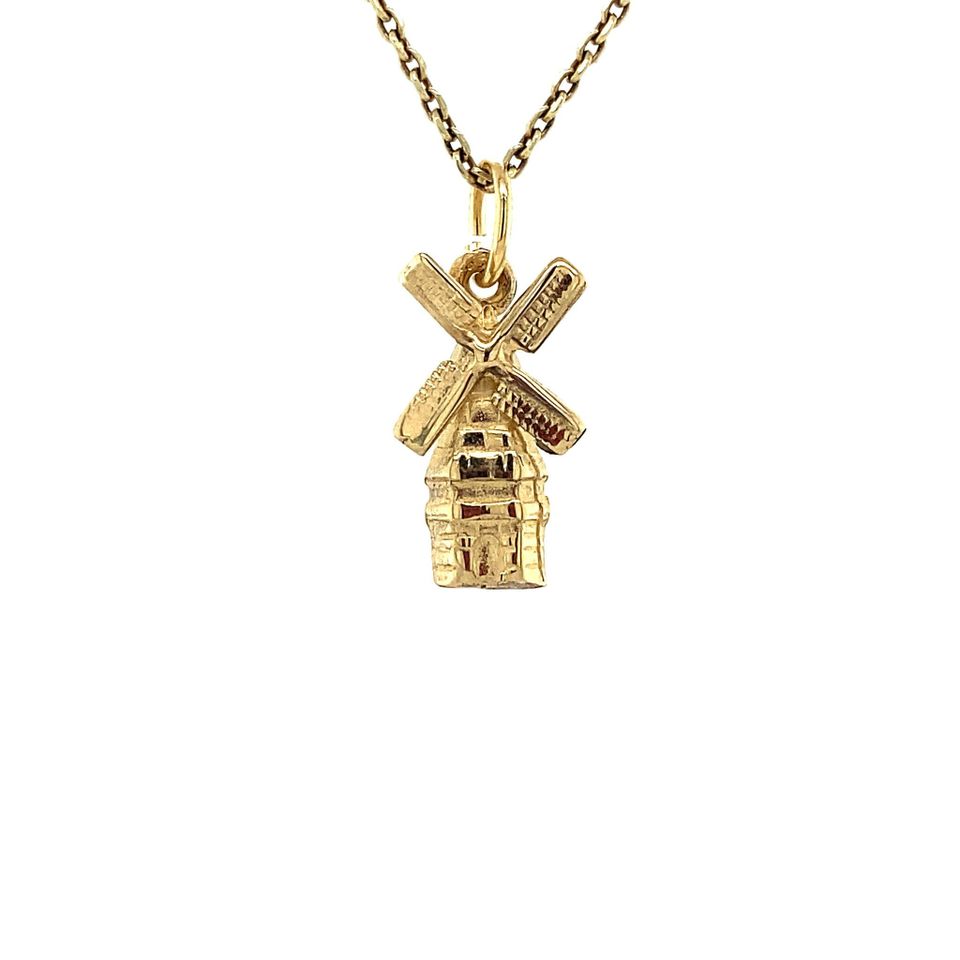 Vintage 14K Gold Pendant Nederlandse Windmolen