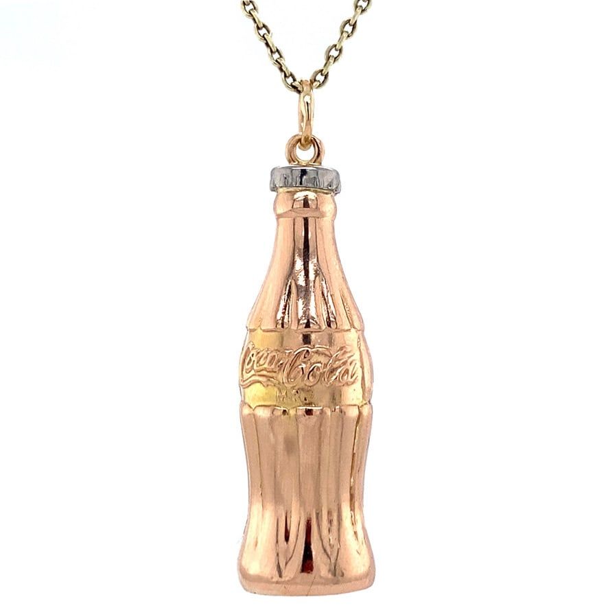 Vintage 14K Gold Coca Cola Pendant