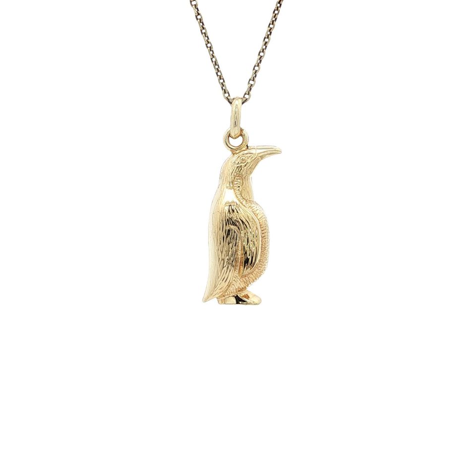 Vintage 14K Gold Pinguïn Pendant