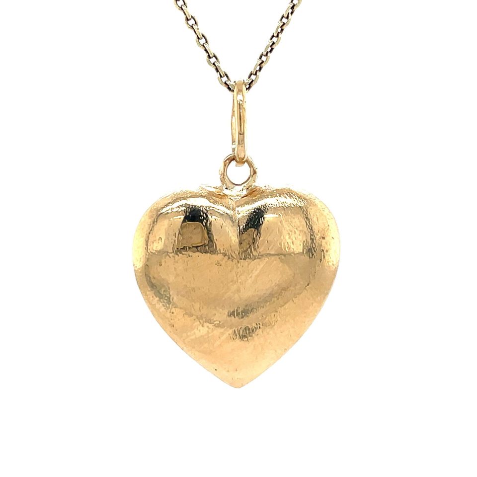 Vintage 14K Gold Heart Pendant