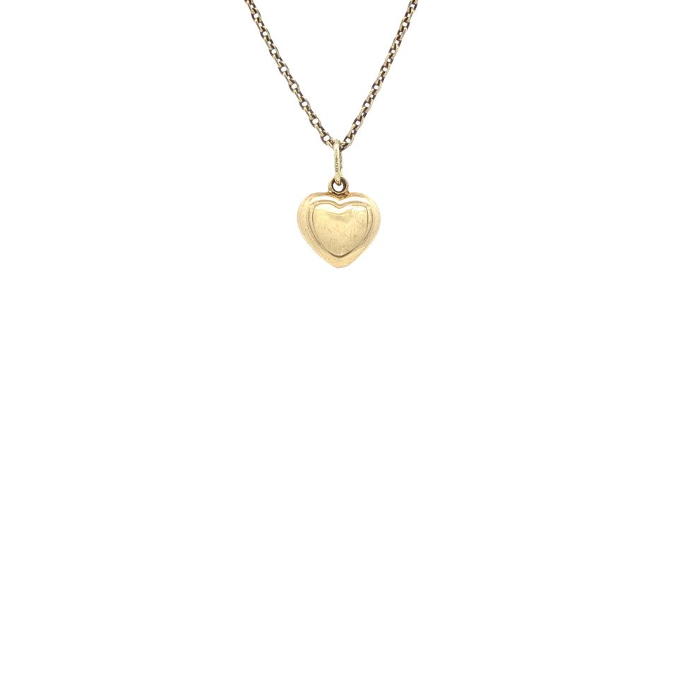 Vintage 14K Gold Heart Pendant